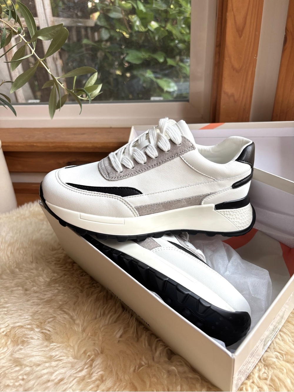 NWT Leather Trainers